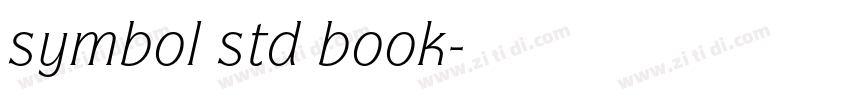 symbol std book字体转换